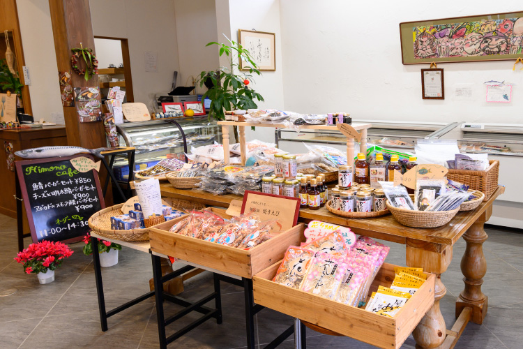 ひものcafeの直売所